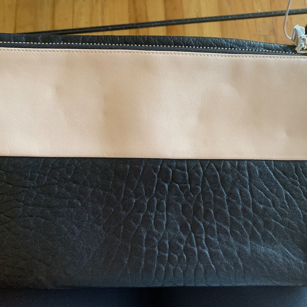 Yosi Samra NEW Beige Black Clutch Pouch